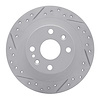 830-54003L Geoperformance Drilled/Slotted Brake Rotor, 1990-2003 Ford/Lincoln/Mercury/Mazda, Position: Rear Left - image 1