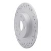830-54003R Geoperformance Drilled/Slotted Brake Rotor, 1990-2003 Ford/Lincoln/Mercury/Mazda, Position: Rear Right - image 2
