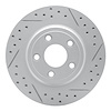830-54046R Geoperformance Drilled/Slotted Brake Rotor, 2000-2006 Multiple Makes/Models, Position: Rear Right - image 1