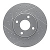 830-54053L Geoperformance Drilled/Slotted Brake Rotor, 2005-2012 Ford/Lincoln/Mercury/Mazda, Position: Front Left - image 1
