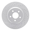 830-54057L Geoperformance Drilled/Slotted Brake Rotor, 2005-2014 Ford/Lincoln/Mercury/Mazda, Position: Front Left - image 1