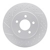 830-54058L Geoperformance Drilled/Slotted Brake Rotor, 2005-2014 Ford/Lincoln/Mercury/Mazda, Position: Rear Left - image 1