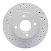 830-54063L Geoperformance Drilled/Slotted Brake Rotor, 2011-2019 Ford/Lincoln/Mercury/Mazda, Position: Front Left - image 1