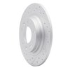 830-54064L Geoperformance Drilled/Slotted Brake Rotor, 1998-2015 Ford/Lincoln/Mercury/Mazda, Position: Rear Left - image 2