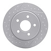 830-54066L Geoperformance Drilled/Slotted Brake Rotor, 2012-2018 Ford/Lincoln/Mercury/Mazda, Position: Rear Left - image 1