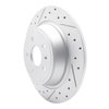 830-54072L Geoperformance Drilled/Slotted Brake Rotor, 2013-2020 Ford/Lincoln/Mercury/Mazda, Position: Rear Left - image 2