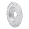 830-54072L Geoperformance Drilled/Slotted Brake Rotor, 2013-2020 Ford/Lincoln/Mercury/Mazda, Position: Rear Left - image 4