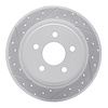 830-54093L Geoperformance Drilled/Slotted Brake Rotor, 2013-2018 Ford/Lincoln/Mercury/Mazda, Position: Rear Left - image 1