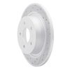 830-54093L Geoperformance Drilled/Slotted Brake Rotor, 2013-2018 Ford/Lincoln/Mercury/Mazda, Position: Rear Left - image 2