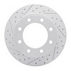 830-54199L Geoperformance Drilled/Slotted Brake Rotor, 2005-2012 Ford/Lincoln/Mercury/Mazda, Position: Rear Left - image 1