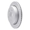 830-56020R Geoperformance Drilled/Slotted Brake Rotor, 2003-2011 Ford/Lincoln/Mercury/Mazda, Position: Rear Right - image 2