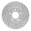830-58004R Geoperformance Drilled/Slotted Brake Rotor, 1991-1996 Acura/Honda, Position: Front Right - image 1