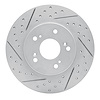 830-58005L Geoperformance Drilled/Slotted Brake Rotor, 1991-1996 Acura/Honda, Position: Rear Left - image 1