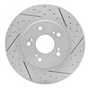 830-58005R Geoperformance Drilled/Slotted Brake Rotor, 1991-1996 Acura/Honda, Position: Rear Right - image 1