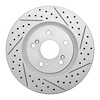 830-58012R Geoperformance Drilled/Slotted Brake Rotor, 1997-2005 Acura/Honda, Position: Rear Right - image 1