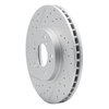 830-58015L Geoperformance Drilled/Slotted Brake Rotor, 1999-2004 Acura/Honda, Position: Front Left - image 2