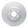 830-58020R Geoperformance Drilled/Slotted Brake Rotor, 2004-2008 Acura/Honda, Position: Front Right - image 1