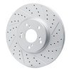 830-58020R Geoperformance Drilled/Slotted Brake Rotor, 2004-2008 Acura/Honda, Position: Front Right - image 2