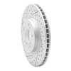 830-58021L Geoperformance Drilled/Slotted Brake Rotor, 2005-2012 Acura/Honda, Position: Front Left - image 2