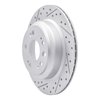 830-58022L Geoperformance Drilled/Slotted Brake Rotor, 2005-2012 Acura/Honda, Position: Rear Left - image 2