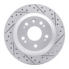 830-58022R Geoperformance Drilled/Slotted Brake Rotor, 2005-2012 Acura/Honda, Position: Rear Right - image 1