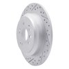 830-58028L Geoperformance Drilled/Slotted Brake Rotor, 2014-2016 Acura/Honda, Position: Rear Left - image 2