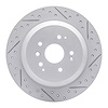 830-58028R Geoperformance Drilled/Slotted Brake Rotor, 2014-2016 Acura/Honda, Position: Rear Right - image 1