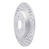 830-58029R Geoperformance Drilled/Slotted Brake Rotor, Fits Select Acura/Honda, Position: Rear Right - image 2
