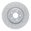 830-58039R Geoperformance Drilled/Slotted Brake Rotor, Fits Select Acura/Honda, Position: Front Right - image 1