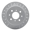 830-59014L Geoperformance Drilled/Slotted Brake Rotor, 1988-2001 Acura/Honda, Position: Rear Left - image 1
