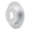 830-59014L Geoperformance Drilled/Slotted Brake Rotor, 1988-2001 Acura/Honda, Position: Rear Left - image 2