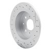 830-59014L Geoperformance Drilled/Slotted Brake Rotor, 1988-2001 Acura/Honda, Position: Rear Left - image 4