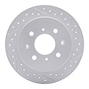 830-59014R Geoperformance Drilled/Slotted Brake Rotor, 1988-2001 Acura/Honda, Position: Rear Right - image 1