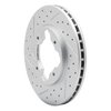 830-59017L Geoperformance Drilled/Slotted Brake Rotor, 1990-1997 Acura/Honda, Position: Front Left - image 2
