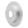 830-59019L Geoperformance Drilled/Slotted Brake Rotor, 1992-1997 Acura/Honda, Position: Rear Left - image 2