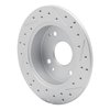 830-59019L Geoperformance Drilled/Slotted Brake Rotor, 1992-1997 Acura/Honda, Position: Rear Left - image 4