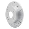 830-59019R Geoperformance Drilled/Slotted Brake Rotor, 1992-1997 Acura/Honda, Position: Rear Right - image 2