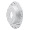 830-59025R Geoperformance Drilled/Slotted Brake Rotor, 1998-2002 Acura/Honda, Position: Rear Right - image 2