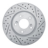 830-59027R Geoperformance Drilled/Slotted Brake Rotor, 2000-2009 Acura/Honda, Position: Front Right - image 1