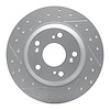 830-59028L Geoperformance Drilled/Slotted Brake Rotor, 2000-2009 Acura/Honda, Position: Rear Left - image 1