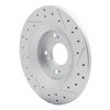 830-59028L Geoperformance Drilled/Slotted Brake Rotor, 2000-2009 Acura/Honda, Position: Rear Left - image 4
