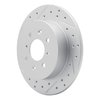830-59031L Geoperformance Drilled/Slotted Brake Rotor, 2001-2005 Acura/Honda, Position: Rear Left - image 2