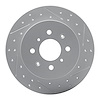 830-59031R Geoperformance Drilled/Slotted Brake Rotor, 2001-2005 Acura/Honda, Position: Rear Right - image 1