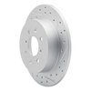 830-59031R Geoperformance Drilled/Slotted Brake Rotor, 2001-2005 Acura/Honda, Position: Rear Right - image 2