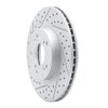 830-59042L Geoperformance Drilled/Slotted Brake Rotor, 1998-2021 Acura/Honda, Position: Front Left - image 2