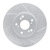 830-59043R Geoperformance Drilled/Slotted Brake Rotor, 1999-2014 Acura/Honda, Position: Front Right - image 1