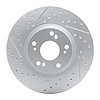 830-59045L Geoperformance Drilled/Slotted Brake Rotor, 2002-2015 Acura/Honda, Position: Front Left - image 1