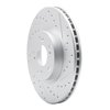 830-59045R Geoperformance Drilled/Slotted Brake Rotor, 2002-2015 Acura/Honda, Position: Front Right - image 2