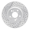 830-59051L Geoperformance Drilled/Slotted Brake Rotor, 2006-2014 Acura/Honda, Position: Front Left - image 1