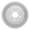 830-59056R Geoperformance Drilled/Slotted Brake Rotor, 2009-2014 Acura/Honda, Position: Front Right - image 1
